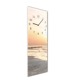 Nástenné hodiny Styler Glassclock Beach, 20 × 60 cm