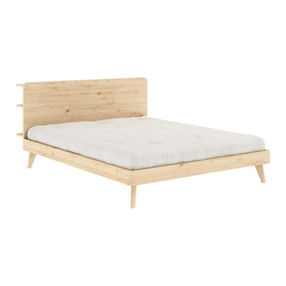 Dvojlôžková posteľ z borovicového dreva s roštom 160x200 cm Retreat – Karup Design