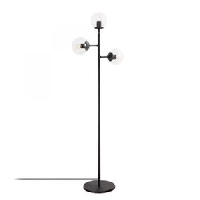Stojacia lampa Atmaca II 163 cm čierna
