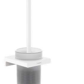 Hansgrohe AddStoris - Držiak na WC kefu nástenný, matná biela 41752700
