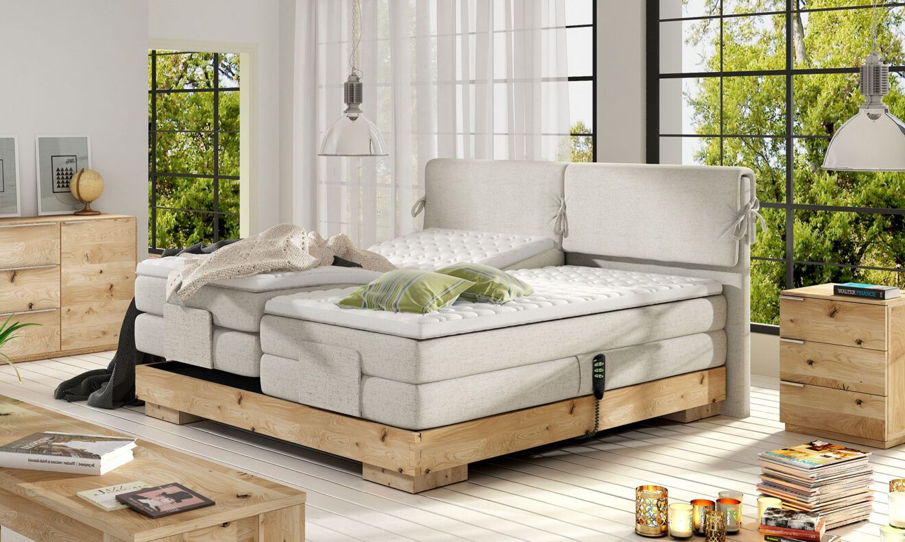 Boxspring posteľ massiv wood MICHELLE
