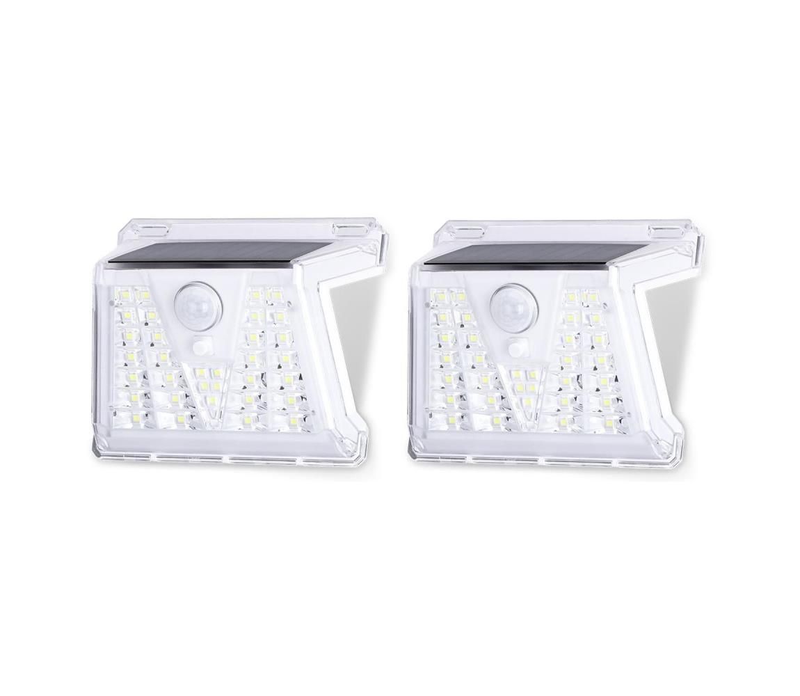 Aigostar - SADA 2x LED Vonkajšie solárne svietidlo so senzorom LED/1,48W/3,7V IP65