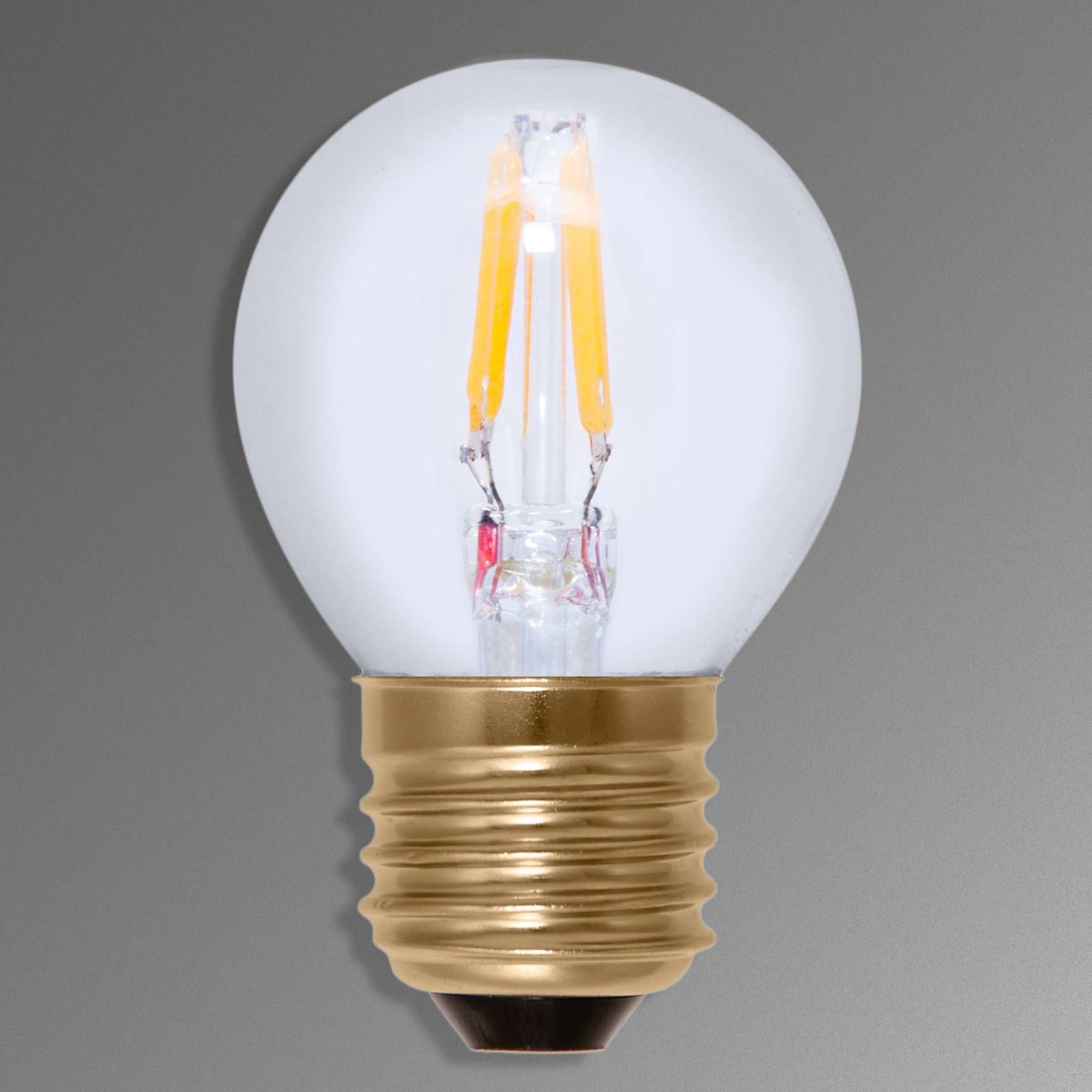 Segula E27 3W 922 LED kvapková žiarovka uhlíkové vlákna, E27, 3W, Energialuokka: G, P: 7.2 cm