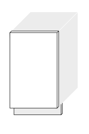 ArtExt Dvierka na umývačku riadu Napoli ZM/45 FARBA SOKLU: BIELA, POVRCHOVÁ ÚPRAVA DVIEROK: MAT