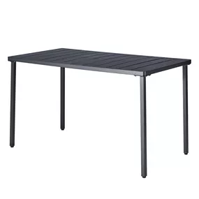 Záhradný stôl, čierna, SALTON