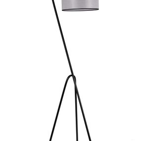 Stojacia lampa Pramit II 165 cm čierna/sivá
