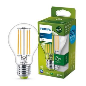 Philips 8719514343726 LED filamentová žiarovka 1x2,3W/60W | E27 | 485lm | 3000K- číra, Ultra Efficient