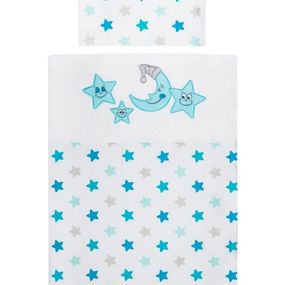 6-dielne posteľné obliečky Belisima Veselé Hviezdičky 100/135 modré
