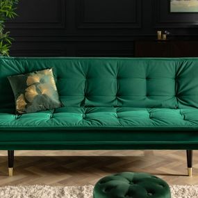 Rozkladacia sedačka Magnifique smaragdovo zelená 184cm