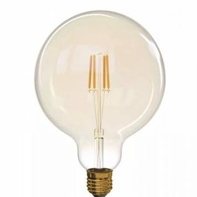 EMOS LED žiarovka Vintage, G125, 4W, E27 teplá biela+