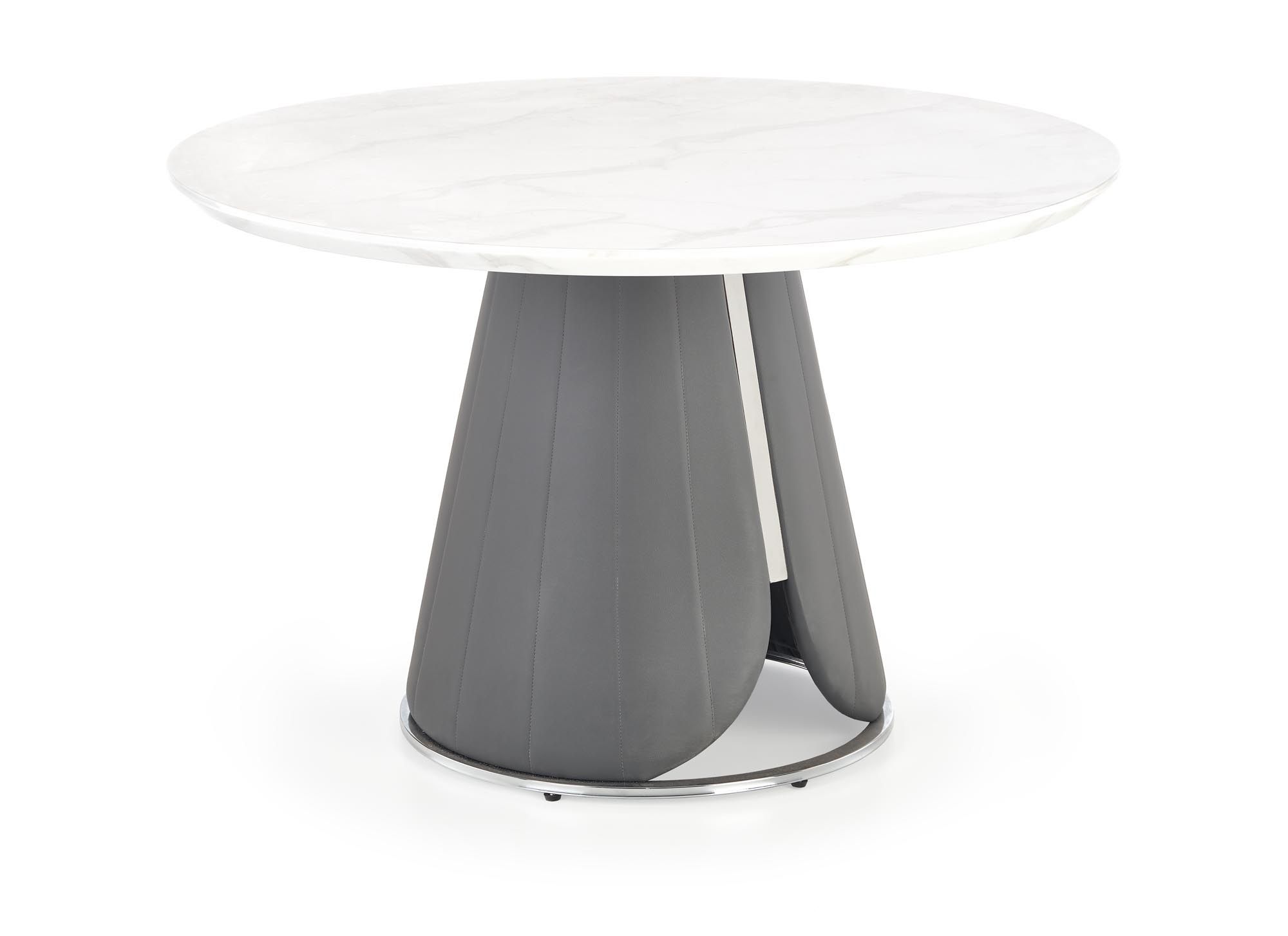 Halmar REMIGIO stôl doska: biely mramor, noha: šedá