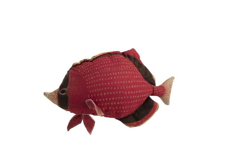 Červený vankúš Fish Dory - 62*15*33cm