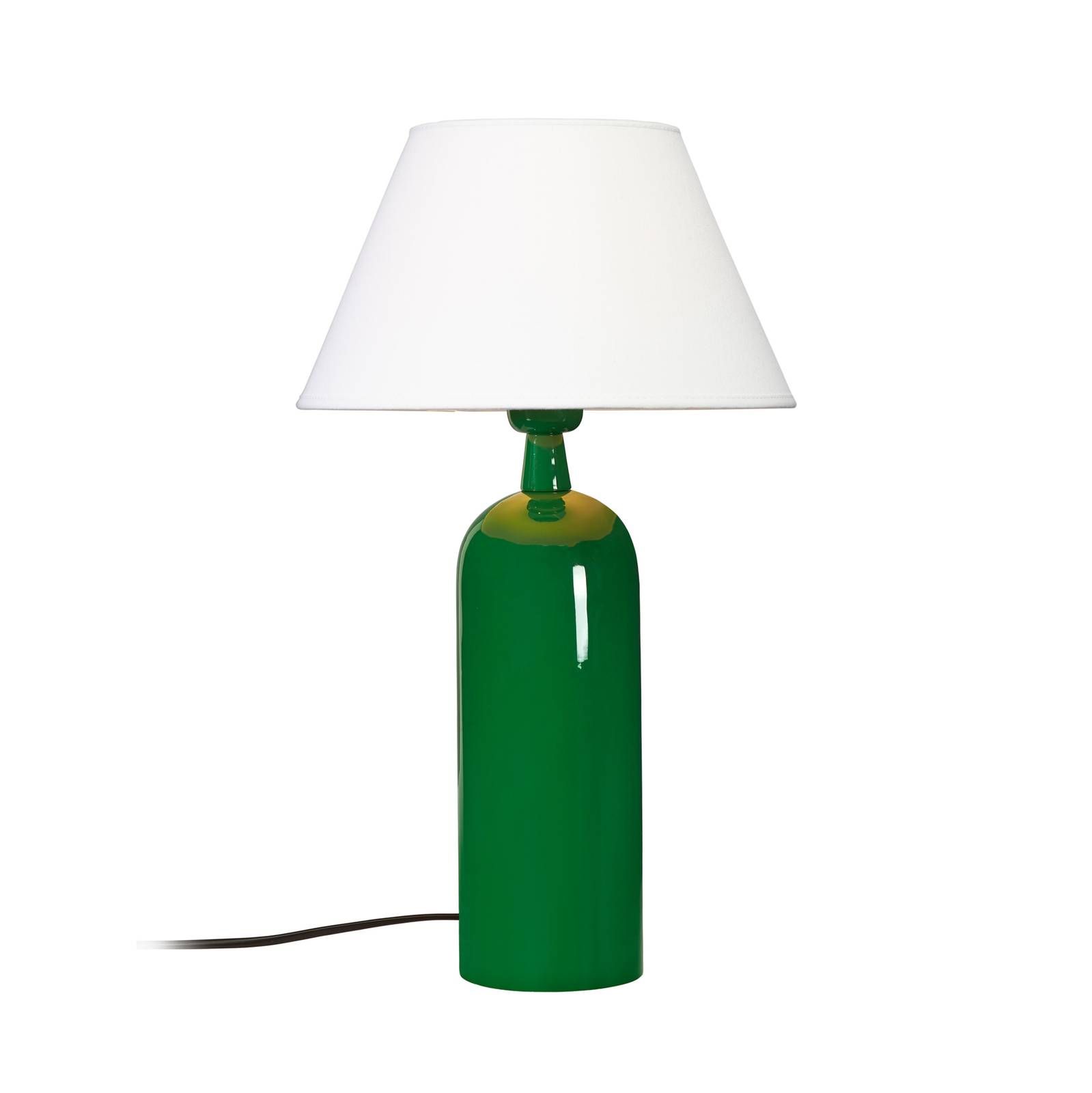 PR Home Carter stolová lampa zelená/biela, Obývacia izba / jedáleň, kov, textil, E27, 40W, K: 46cm