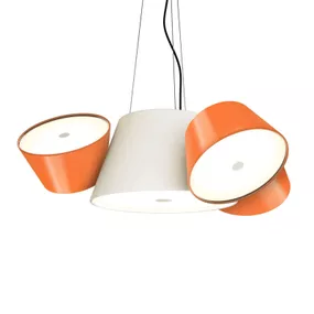 Marset MARSET Tam Mini svietidlo biela/oranžová, Obývacia izba / jedáleň, hliník, metakrylát, 8W, P: 57.5 cm, L: 66 cm, K: 26cm