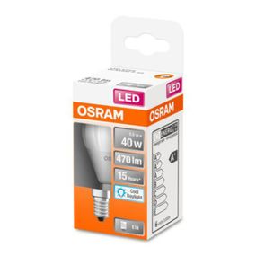 OSRAM Classic P LED žiarovka E14 4, 9W 6.500K matná, E14, 4.9W, Energialuokka: F, P: 8.5 cm