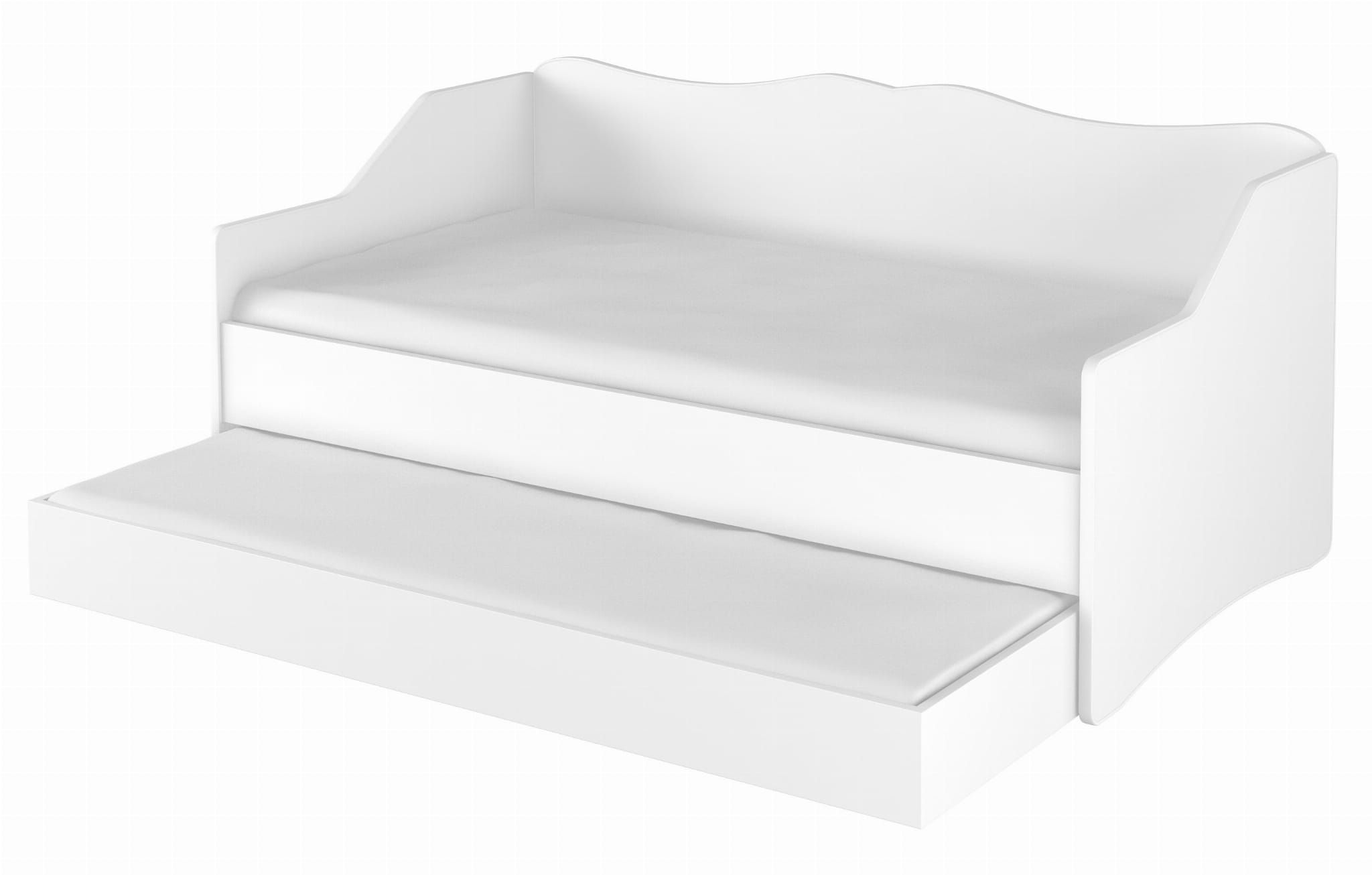Detská posteľ s prístelkou Lully 160x80cm - biela