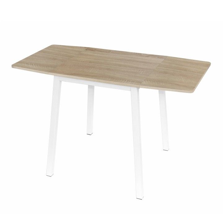 Jedálenský stôl Munrit (pre 4 osoby) (dub sonoma + biela)