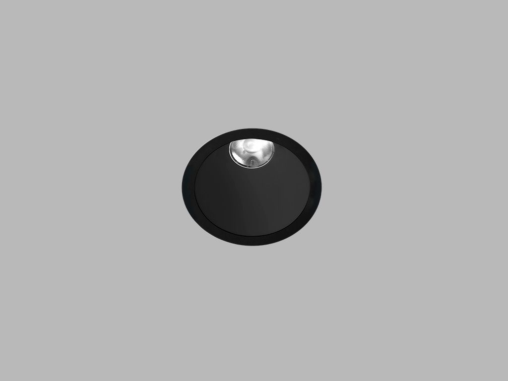 LED2 2280133 ZERO M kruhové zápustné bodové svietidlo 83mm 7W/450lm 3000K čierna