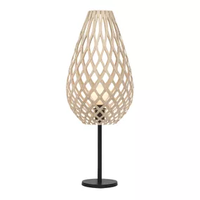 david trubridge Koura stolná lampa prírodná, Obývacia izba / jedáleň, bambus, hliník, E27, 60W, K: 80cm