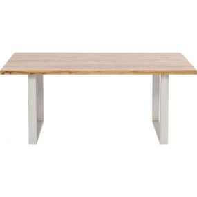 KARE Design Stůl Jackie Oak 180×90 cm - stříbrný