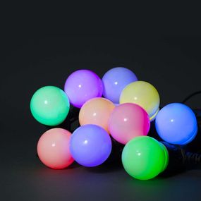 Nedis WIFILP03C10 - LED RGB Dekoračná reťaz 10xLED 12m IP65 Wi-Fi Tuya