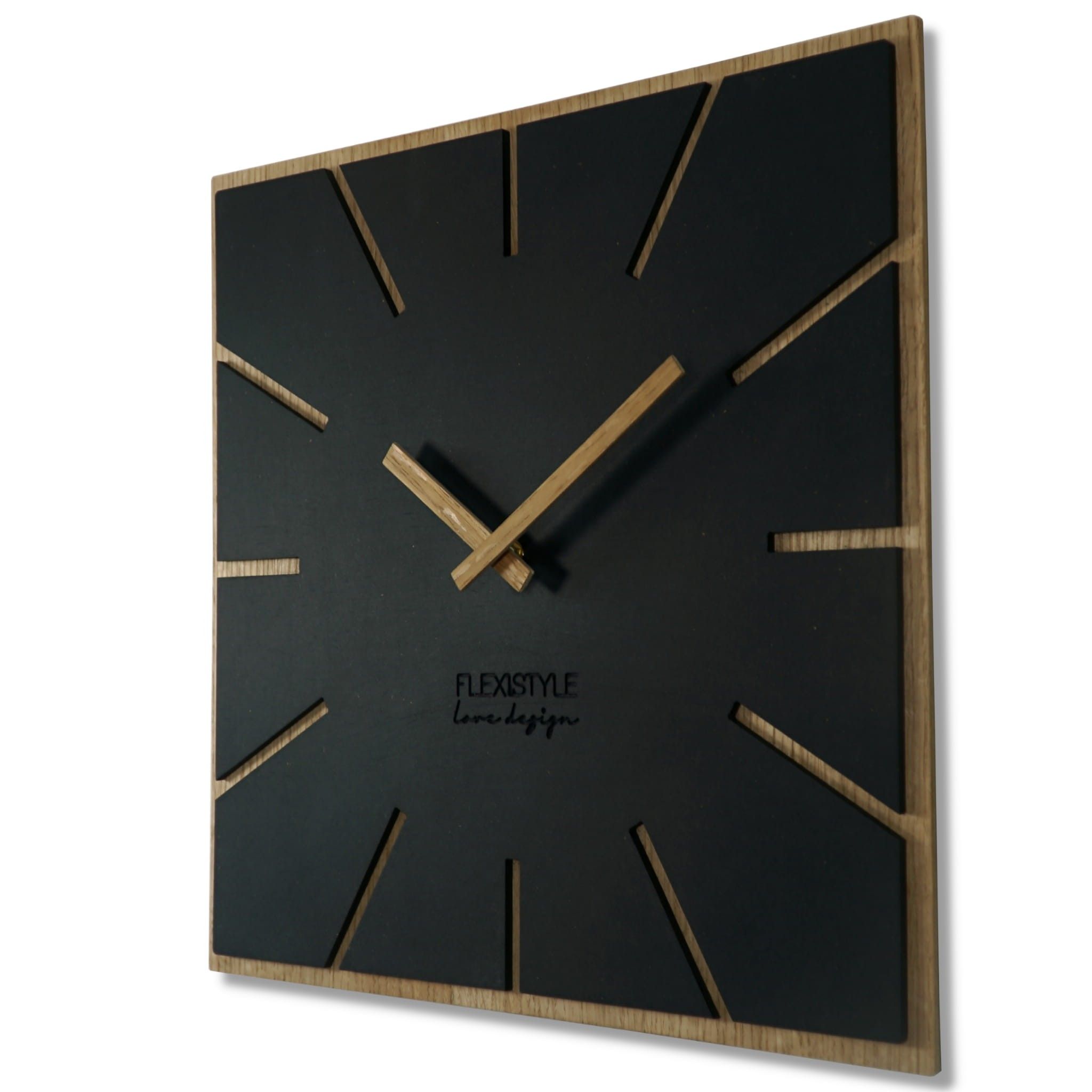 DomTextilu Brilantné nástenné hodiny pre moderný interiér 40 cm 47308