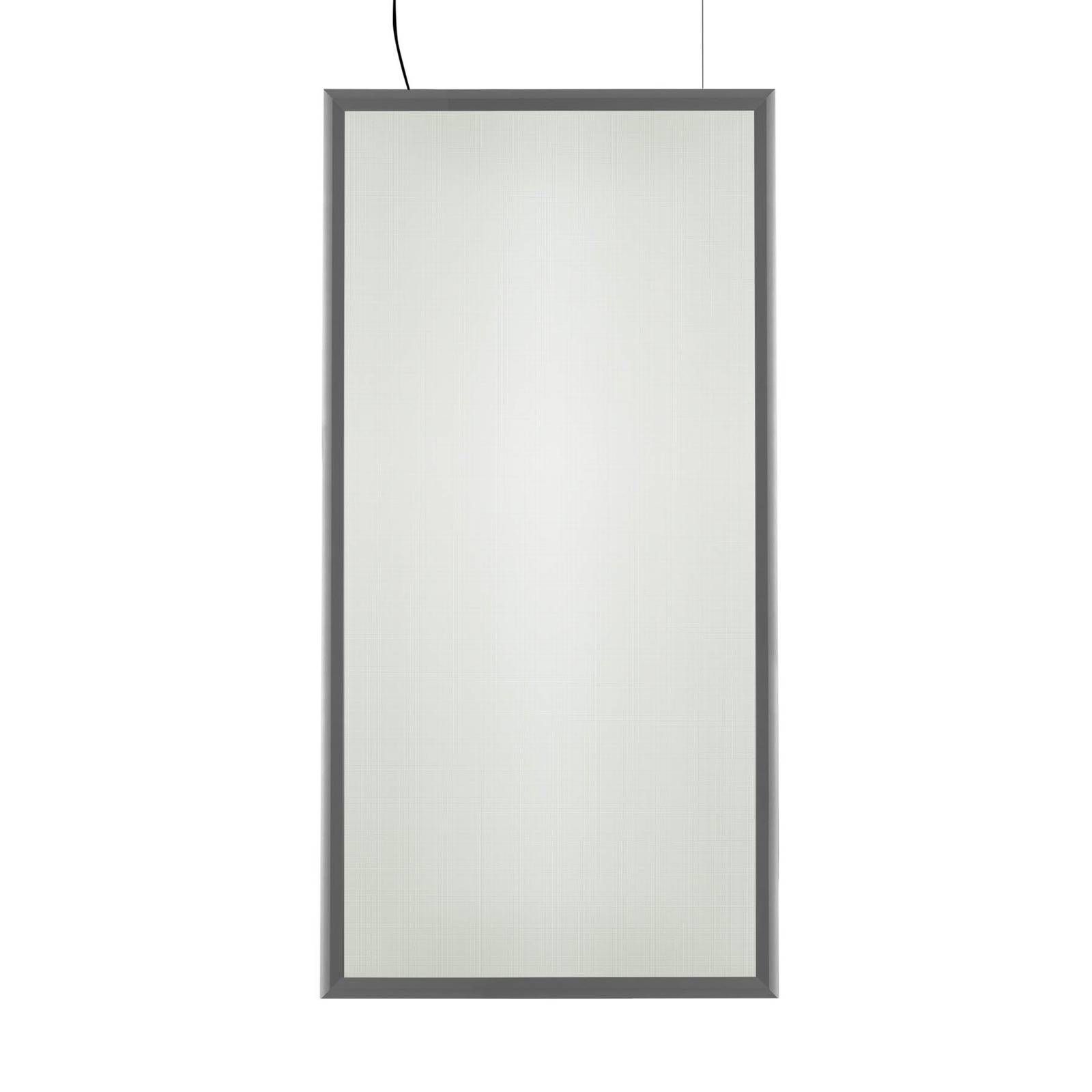 Artemide Discovery Rectangular APP hliník 3 000 K, Obývacia izba / jedáleň, technopolymér, hliník, 52W, P: 73.5 cm, L: 1.7 cm, K: 147cm