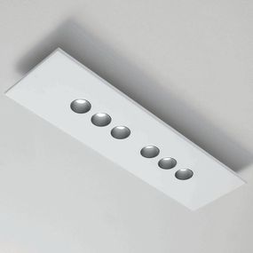 ICONE Confort stropné LED svietidlo obdĺžnikové, Obývacia izba / jedáleň, hliník, 4.5W, P: 71 cm, L: 20 cm, K: 4.5cm
