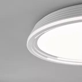 FISCHER & HONSEL Stropné LED svietidlo Dua, stmievateľné, Ø 43 cm, Obývacia izba / jedáleň, kov, akryl, 22W, K: 7.5cm