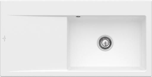 VILLEROY & BOCH VILLEROY & BOCH - Keramický drez Subway Style 60 Stone white nástavný 1000 x 510 bez excentru 336101RW