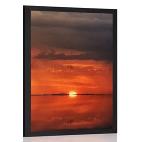 Plagát osamelá loďka - 60x90 black