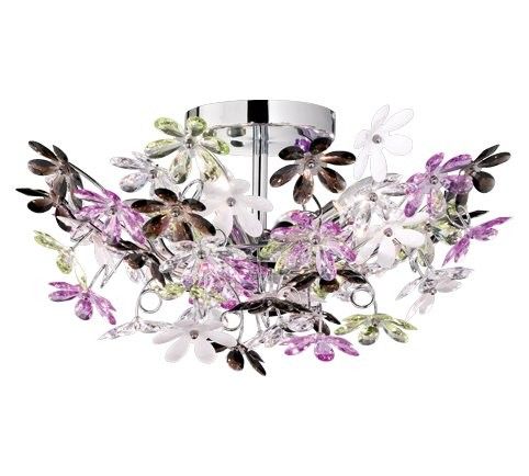 TRIO R60014017 Flower stropné svietidlo E14 4x40W