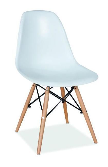 VerDesign, Moderná stolička MODENA II, buk/biela masív,plast