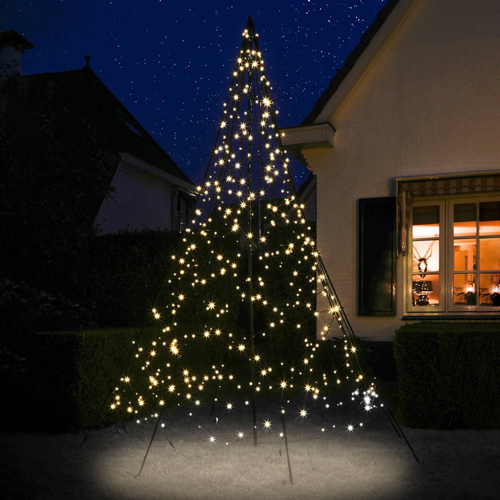 Fairybell Vianočný stromček Fairybell, 3 m 480 LED, elastický pás z tkaniny, L: 180 cm, K: 300cm