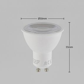 Arcchio LED reflektor GU10 7W 3 000K 120° sada 2 kusov, plast, GU10, 7W, Energialuokka: F, P: 5.5 cm