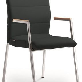 LD SEATING Konferenčná stolička LASER 681-K-N2, kostra efekt hliník