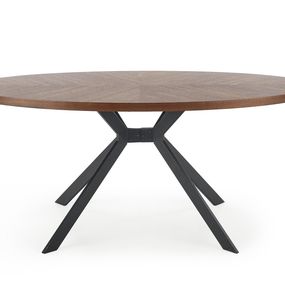 Halmar LOCARNO stôl, doska - orech, nohy - čierne