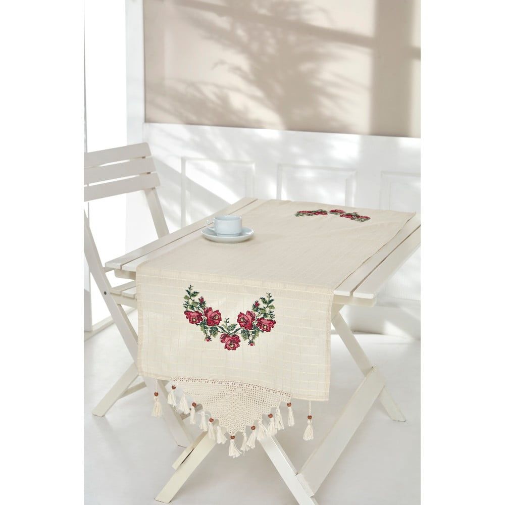 Bavlnený behúň na stôl 50x150 cm Cross - Oyo Concept