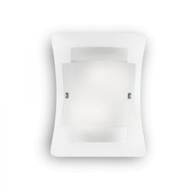 nástenné svietidlo Ideal lux triple 026480 - transparentná / biela