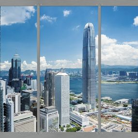 FTN S 2470 AG Design vliesová fototapeta 4-dielna Window in city, veľkosť 360 x 270 cm