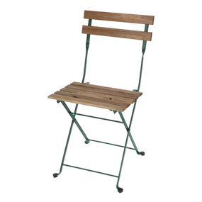 Zeleno-béžová kovová záhradná stolička - Esschert Design