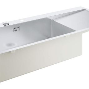 Grohe Drezy - Drez K1000 s automatickým odtokom, 1160x520 mm, kefovaná nerezová 31581SD1