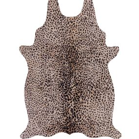 Flair Rugs koberce Kusový koberec Faux Animal Leopard Print Brown / Natural - 155x195 cm