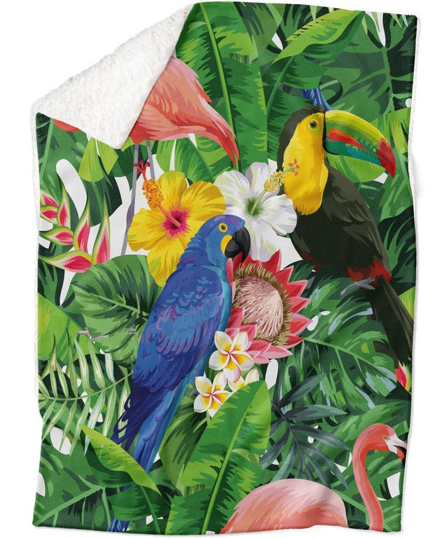 Deka Tropical (Rozmer: 200 x 140 cm, Podšitie baránkom: ÁNO)