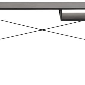 Dizajnový písací stôl Layton čierny