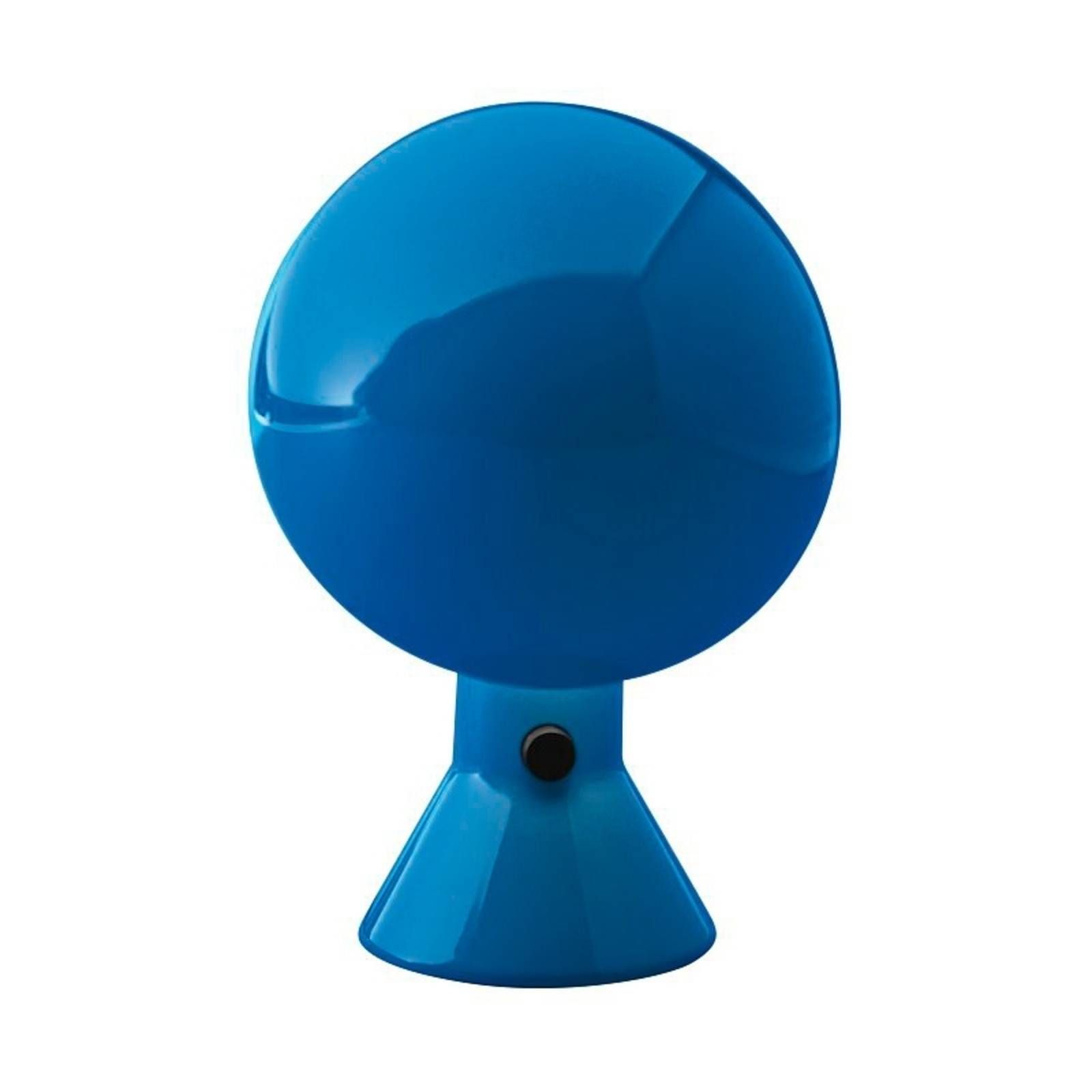 Martinelli Luce Elmetto – stolná lampa, modrá, Obývacia izba / jedáleň, syntetická živica, E27, 5.3W, K: 28cm