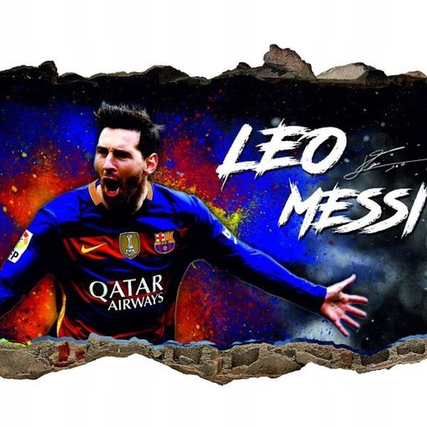 DomTextilu Nálepka na stenu 3D Lionel Messi 120 x 72 cm  42091 