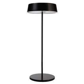 Deko-Light Stolná LED lampa Miram batéria stmievateľná čierna, Obývacia izba / jedáleň, tlakovo liaty hliník, 2.2W, K: 30cm