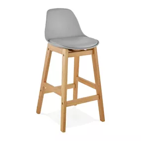 Sivá barová stolička Kokoon Elody, výška 86,5 cm