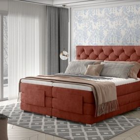 ArtElta Manželská polohovateľná posteľ CLOVER Boxspring | 160 x 200 cm farebné prevedenie: Dora 63
